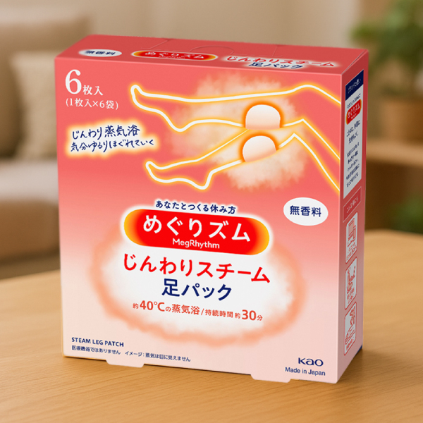 花王 めぐりズム じんわりスチーム足パック