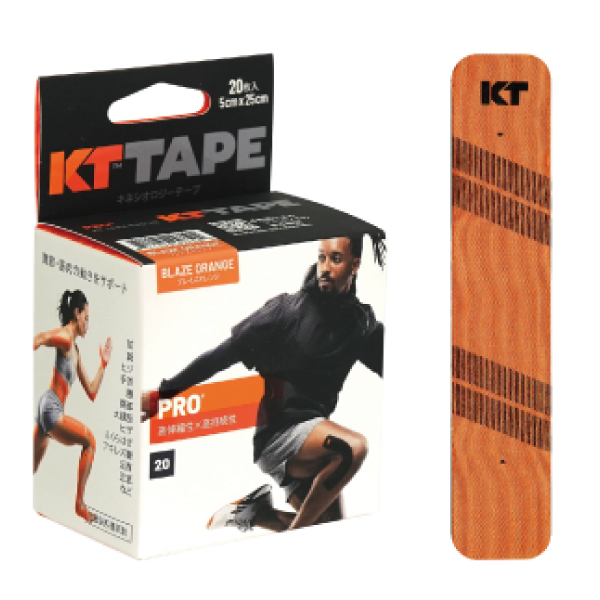 KT TAPE PRO KTテープ プロ ロールタイプ 20(20枚（1枚：5×25cm） ブレイズオレンジ) テーピング関連｜ダイヤ公式