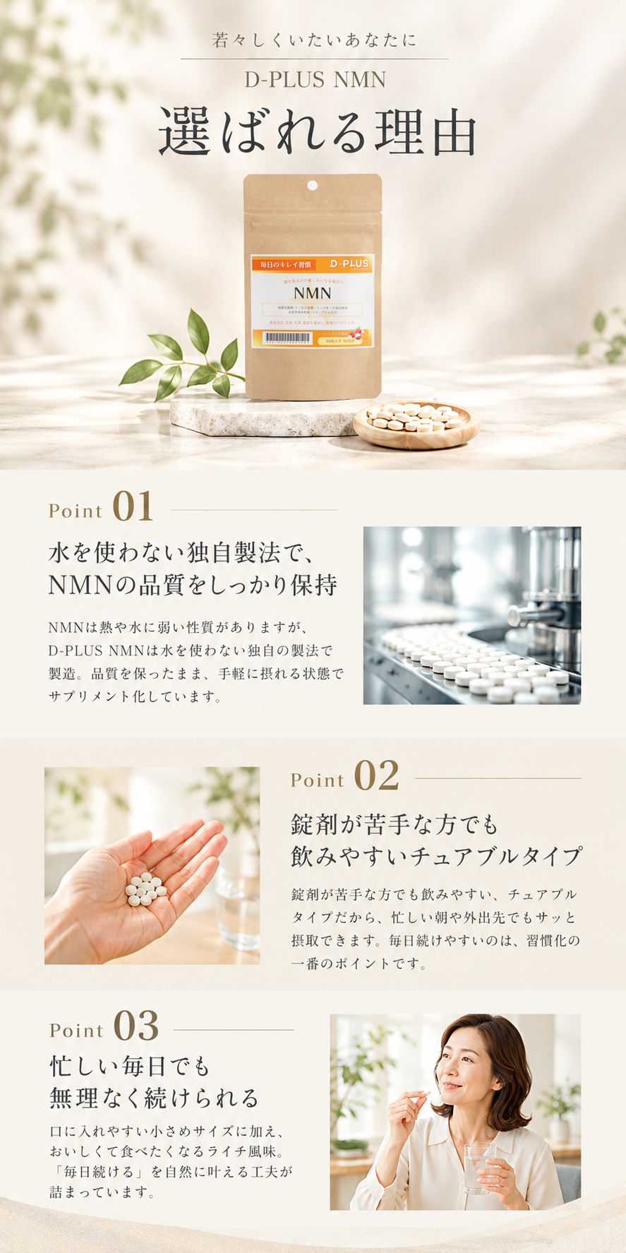 D-PLUS NMNの特長